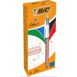 Bic 4 colori oro rosa penna...