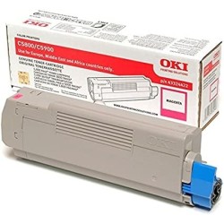 TONER ORIGINALE OKI C5800 C5900 43324422 MAGENTA 6K