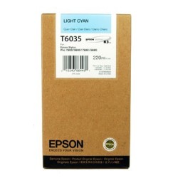 CARTUCCIA ORIGINALE EPSON Stylus Pro 7800 C13T603500 T6035 LIGHT CIANO