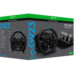 SET VOLANTE PEDALI LOGITECH G923 Trueforce Racing compatibile con la serie  PS4, PS5 e PC