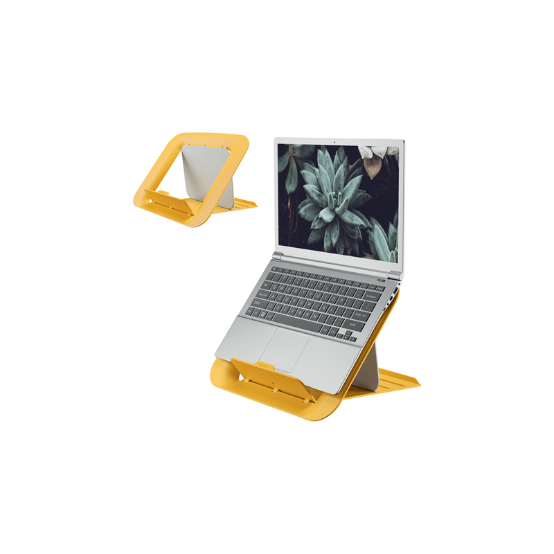 Supporto per laptop regolabile Leitz Ergo Cozy Design ergonomico Altezza  regolabile Colore giallo caldo