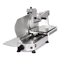 AFFETTATRICE VERTICALE FAC TAGLIA SALUMI LINEA STANDARD F350 TS-V CE PROFESSIONALE (AFFILATOIO FISSO) POMOLI METALLIZZATI