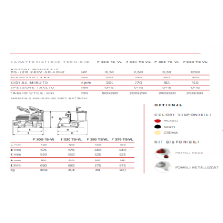 AFFETTATRICE VERTICALE FAC TAGLIA CARNE LINEA LUSSO F370 TC-V L CE PROFESSIONALE (AFFILATOIO FISSO)