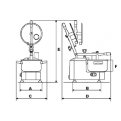 CUTTER FAC C1 CAPACITA' 3LT (TRITTA, SMINUZZA, IMPASTA)