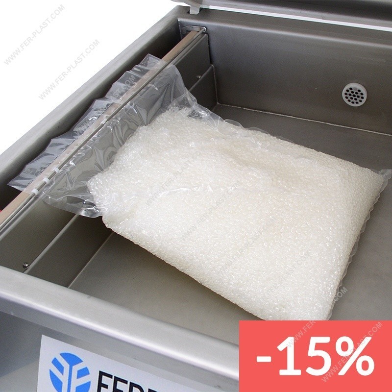 BUSTE LISCE PER SOTTOVUOTO ASPIRAZIONE A CAMPANA Spessore 100 my. 1000 BUSTE 400x600