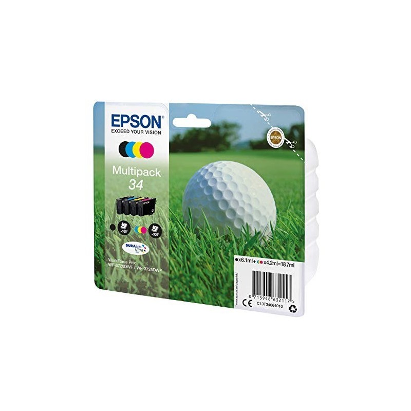 MULTIPACK 5PZ CARTUCCIA ORIGINALE EPSON 33 C13T33374020 XP530 CYMK+PH