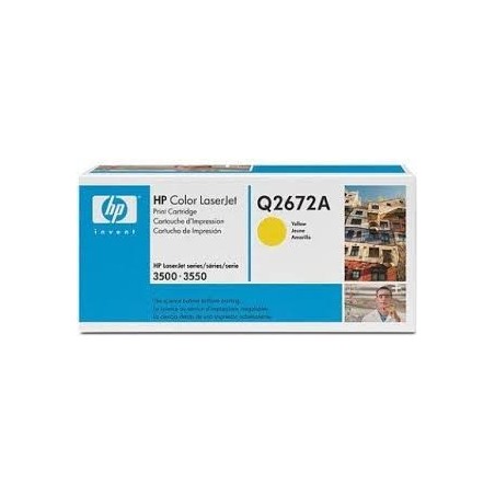 Toner COMPATIBILE HP COLOR LASERJET 3500 3550 3700 Q2672A GIALLO