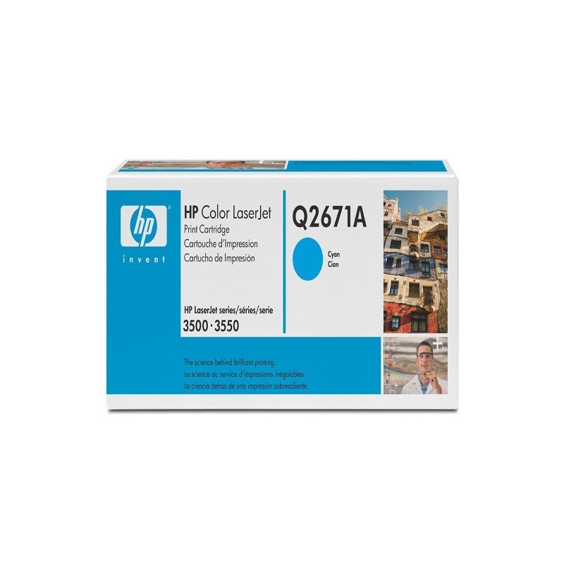 Toner COMPATIBILE HP COLOR LASERJET 3500 3550 3700 Q2671A CIANO
