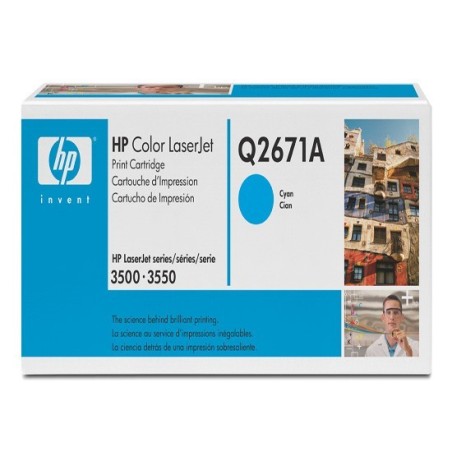 Toner COMPATIBILE HP COLOR LASERJET 3500 3550 3700 Q2671A CIANO