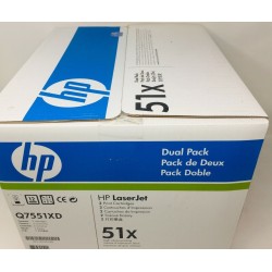 Toner BIPACK ORIGINALE HP Laserjet M3027 MFP NERO Q7551XD 51X