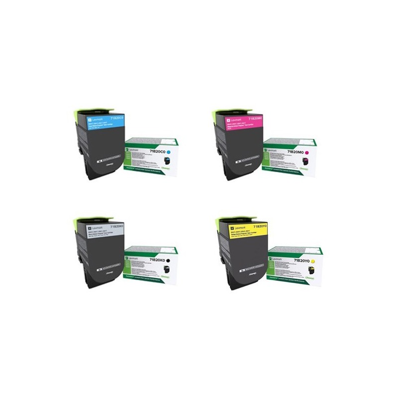 TONER LEXMARK 71B20C0 CIANO CS317 CS417 CX517