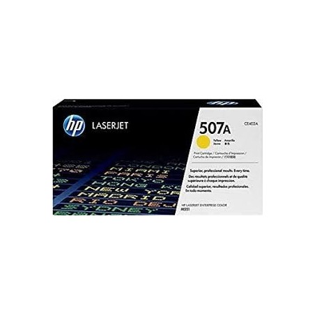 Toner COMPATIBILE LASERJET ENTERPRISE Rigenerato HP 500 M551 M575 CE402A 507A Yellow