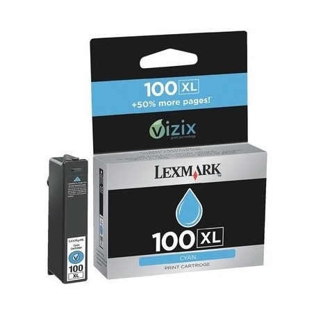 Cartuccia ORIGINALE LEXMARK 100XL 14N1093E Lexmark Genesis S815 CIANO