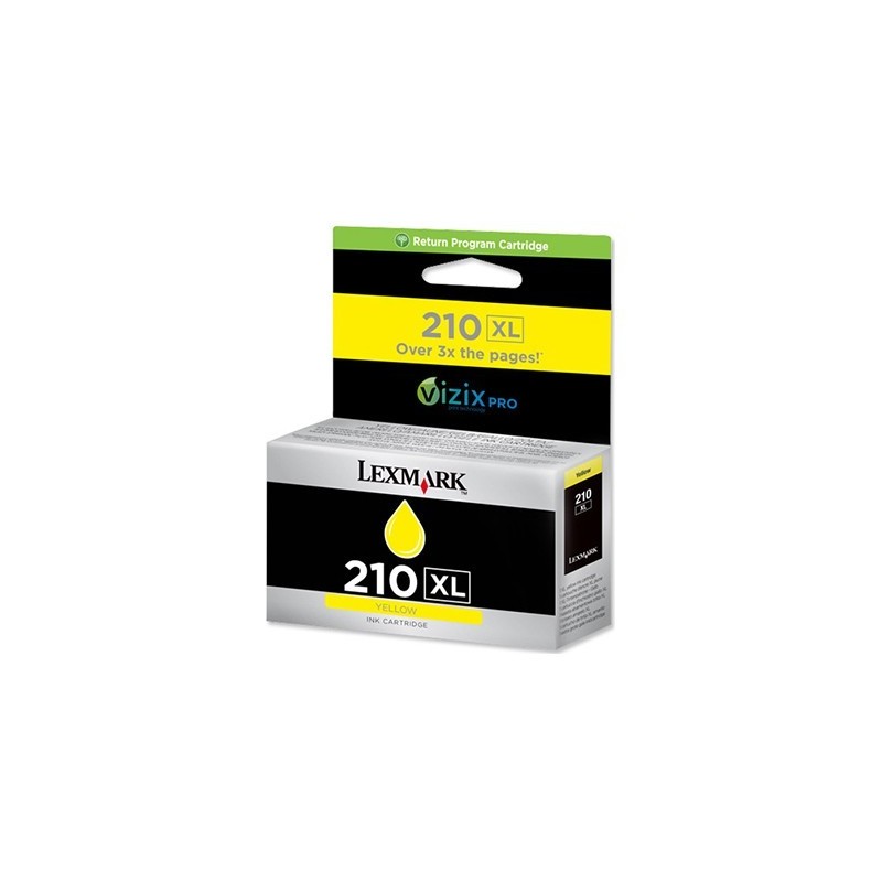 CARTUCCIA ORIGINALE LEXMARK 210XL 14L0175E GIALLO