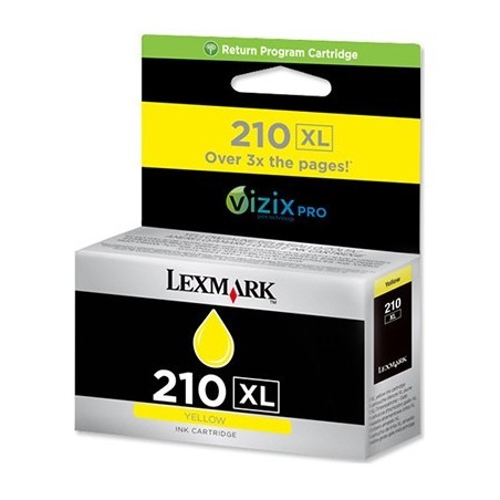CARTUCCIA ORIGINALE LEXMARK 210XL 14L0175E GIALLO