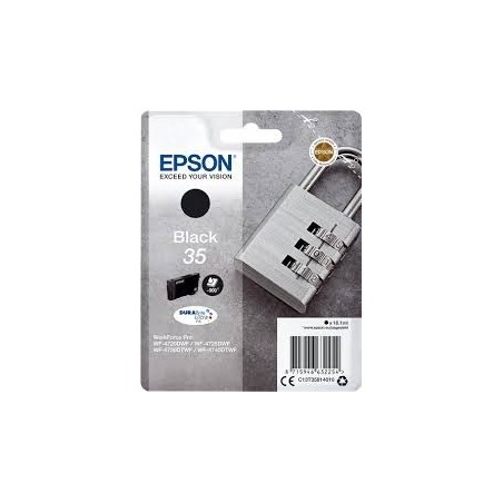 Cartuccia ORIGINALE EPSON C13T35814010 T3481 900 COPIE NERO Workforce Pro WF-4700