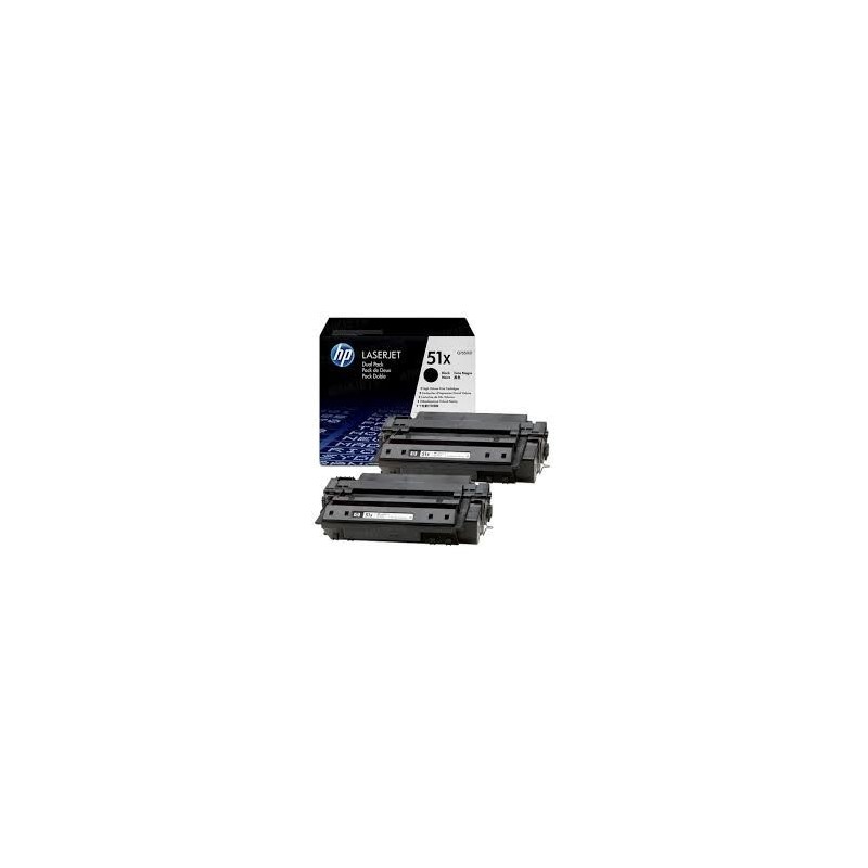 Toner BIPACK ORIGINALE HP Laserjet M3027 MFP NERO Q7551XD 51X