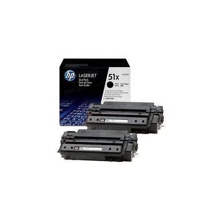 Toner BIPACK ORIGINALE HP Laserjet M3027 MFP NERO Q7551XD 51X