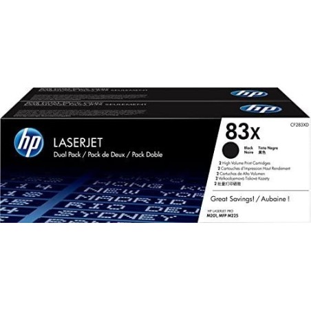 Toner ORIGINALE HP LASERJET CF283X CF283XC 83X NERO 2.2K