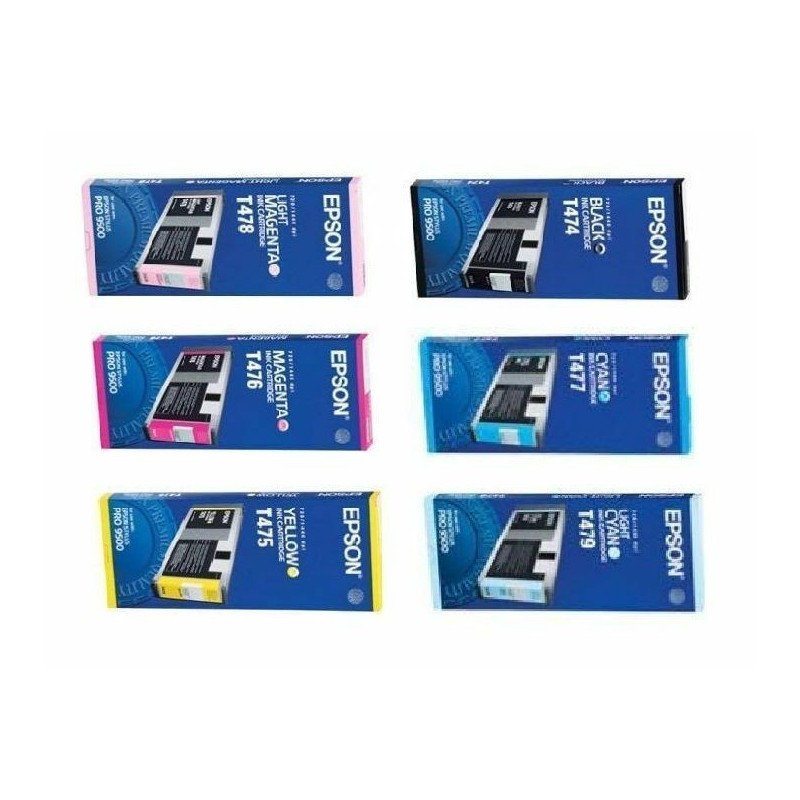 CARTUCCIA ORIGINALE EPSON C13T477011 CIANO Stylus Pro 9500 T477
