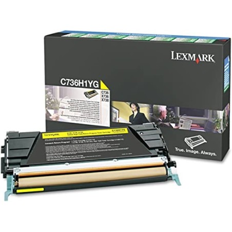 Toner  LEXMARK C736 X736 X738 C736H1YG GIALLO 10K