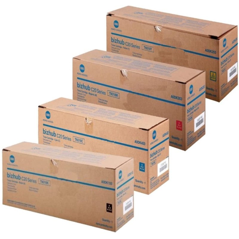 Toner Compatibile Konica Minolta BIZHUB C20P TN-318Y GIALLO