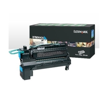 Toner LEXMARK X792 X790 X792X1CG CIANO 20K