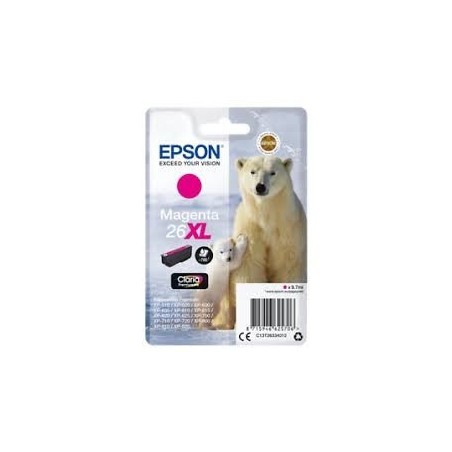 Cartuccia ORIGINALE EPSON Expression Premium XP-600 T2633 26XL MAGENTA