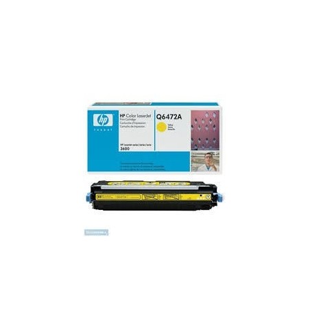 Toner HP COLOR LASERJET 3600 Q6472A GIALLO
