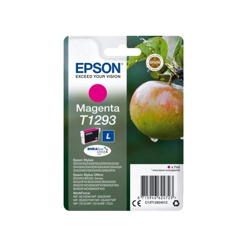 Cartuccia ORIGINALE EPSON STYLUS BX305 T1293 Magenta C13T12934012