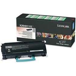 Toner ORIGINALE LEXMARK X264DN X363 X364 X264H11G NERO 9K