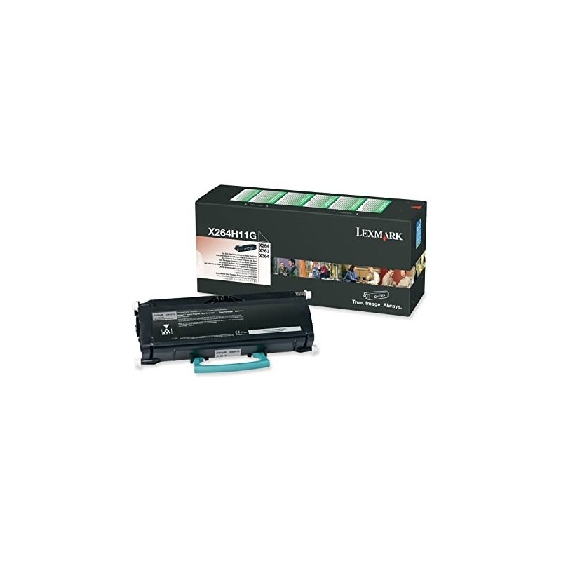 Toner ORIGINALE LEXMARK X264DN X363 X364 X264H11G NERO 9K