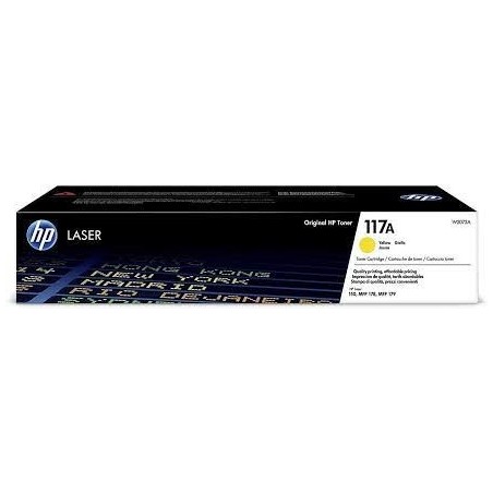 Toner ORIGINALE HP 117A W2072A GIALLO Color Laser 150a 700 COPIE CON CHIP