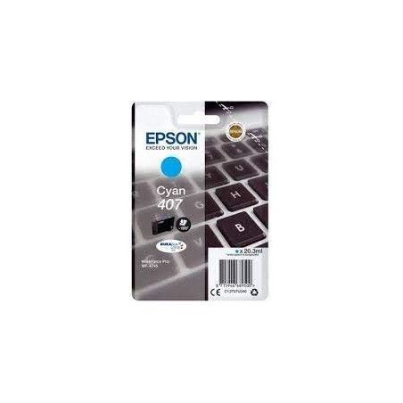 CARTUCCIA INKJET ORIGINALE EPSON 407 407XL C13T07U240 WF4745 CIANO
