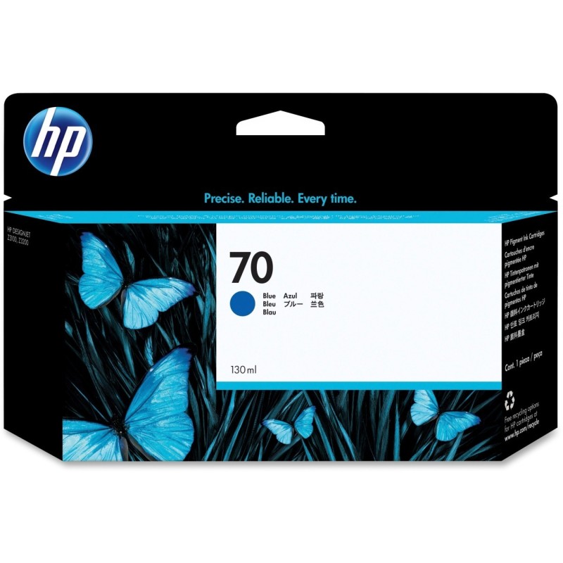 Cartuccia ORIGINALE HP DESIGNJET Z2100 HP 70 C9458A BLU